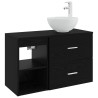 Ensemble de mobilier de salle de bain 2 pcs Chêne noir 630122630122