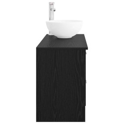 Ensemble de mobilier de salle de bain 2 pcs Chêne noir 630122630122