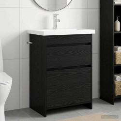 Ensemble de mobilier de salle de bain Chêne noir 630123630123