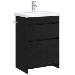 Ensemble de mobilier de salle de bain Chêne noir 630123630123