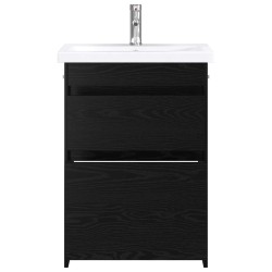 Ensemble de mobilier de salle de bain Chêne noir 630123630123