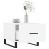 Tables basses 2 pcs blanc brillant 50x50x40cm bois d'ingénierie 630126630126