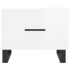Tables basses 2 pcs blanc brillant 50x50x40cm bois d'ingénierie 630126630126