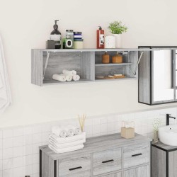 Armoire murale de bain sonoma gris 100x25x30 cm bois ingénierie 630128630128