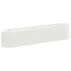 Jardin surélevé Blanc 220 x 40 x 40 cm Acier 630129630129