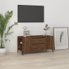 Meuble TV Chêne marron 102x44,5x50 cm Bois d'ingénierie 630135630135