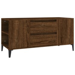 Meuble TV Chêne marron 102x44,5x50 cm Bois d'ingénierie 630135630135