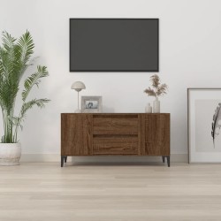 Meuble TV Chêne marron 102x44,5x50 cm Bois d'ingénierie 630135630135