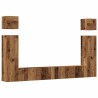 Ensemble de meuble TV mural 6 pcs vieux bois bois d'ingénierie 630139630139