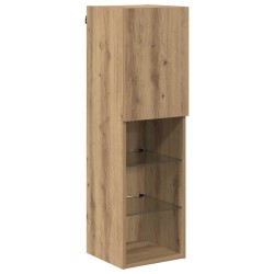 Ensemble de meuble TV mural avec éclairage LED 7 pcs 630140630140