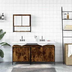 Ensemble de meubles de salle de bain 3 pcs Chêne fumé 630142630142