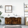 Ensemble de meubles de salle de bain 3 pcs Chêne fumé 630142630142