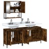 Ensemble de meubles de salle de bain 3 pcs Chêne fumé 630142630142