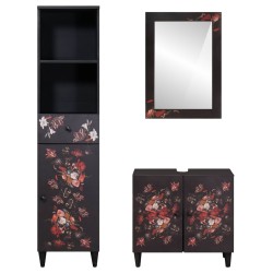 Ensemble de Meubles de Salle de Bain avec tiroir 3 pcs 630144630144