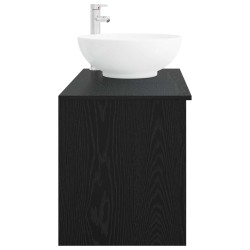 Ensemble de mobilier de salle de bain 2 pcs Chêne noir 630146630146