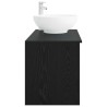 Ensemble de mobilier de salle de bain 2 pcs Chêne noir 630146630146