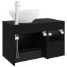 Ensemble de mobilier de salle de bain 2 pcs Chêne noir 630146630146