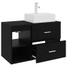 Ensemble de mobilier de salle de bain 2 pcs Chêne noir 630147630147