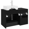 Ensemble de mobilier de salle de bain 2 pcs Chêne noir 630147630147