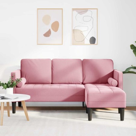 Ensemble de Canapés avec coussin Rose Polyester 630148630148