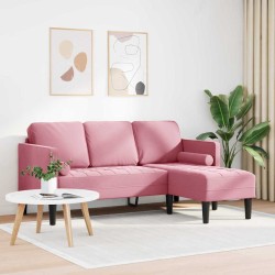 Ensemble de Canapés avec coussin Rose Polyester 630148630148