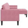 Ensemble de Canapés avec coussin Rose Polyester 630148630148
