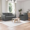 Ensemble de Canapés 2 pcs Gris foncé 156 x 82 x 85 cm Tissu 630150630150