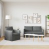 Ensemble de Canapés 2 pcs Gris foncé 156 x 82 x 85 cm Tissu 630150630150
