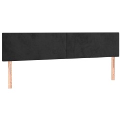 Têtes de lit Noir 200 x 5 x 78/88 cm Velours 630156630156