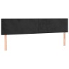 Têtes de lit Noir 200 x 5 x 78/88 cm Velours 630156630156
