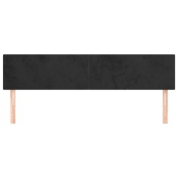 Têtes de lit Noir 200 x 5 x 78/88 cm Velours 630156630156