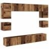 Ensemble meuble TV 8 pcs Bois Ancien Bois d'ingénierie 630157630157