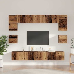 Ensemble meuble TV 8 pcs Bois Ancien Bois d'ingénierie 630157630157