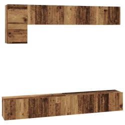 Ensemble meuble TV 5 pcs Bois Ancien Bois d'ingénierie 630158630158