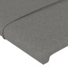 Tête de lit Gris foncé 160x5x118/128 cm Tissu 630162630162