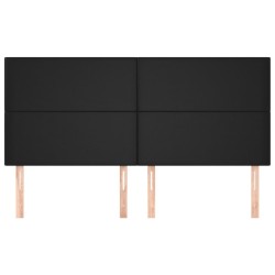 Tête de lit Noir 180x5x118/128 cm Similicuir 630163630163