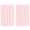 Voilages à œillets 2 pcs rose clair 140 x 175 cm 630166630166