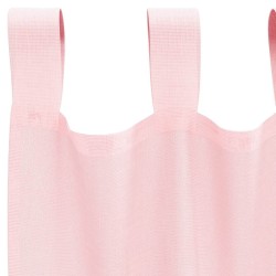 Voilages à œillets 2 pcs rose clair 140 x 175 cm 630166630166