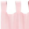 Voilages à œillets 2 pcs rose clair 140 x 175 cm 630166630166