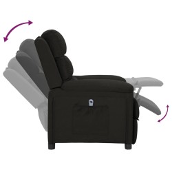 Fauteuil inclinable électrique Noir Tissu 630167630167