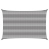 Voile d'ombre Anthracite et blanc 3 x 4 m HDPE 630168630168