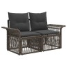 Ensemble de canapé de jardin 8 pcs Gris polyrotin 630176630176