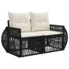 Ensemble de canapé de jardin 8 pcs Noir et blanc crème 630178630178