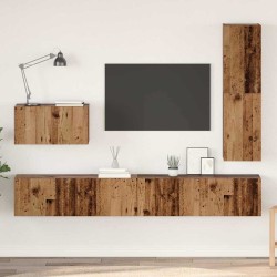 Ensemble meuble TV 4 pcs Bois Ancien Bois d'ingénierie 630182630182