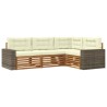 Ensemble de canapés d'extérieur 4 pcs Naturel et Crème 630186630186