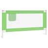 Barrière de sécurité de lit d'enfant Vert 160x25 cm Tissu 630193630193