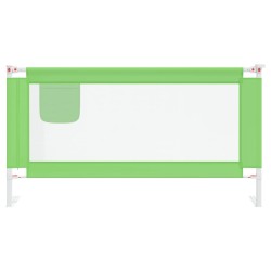 Barrière de sécurité de lit d'enfant Vert 160x25 cm Tissu 630193630193
