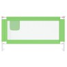 Barrière de sécurité de lit d'enfant Vert 160x25 cm Tissu 630193630193