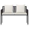 Bancs d'extérieur 2 -Seater 116 x 56 x 75 cm polyrotin 630194630194