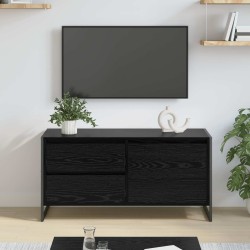 Meuble TV Chêne noir 100 x 36 x 49.5 cm Bois d'ingénierie 630195630195